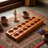 TOYSTOREY Thick Wooden Pallanguli - Neem Wood Without choli coins